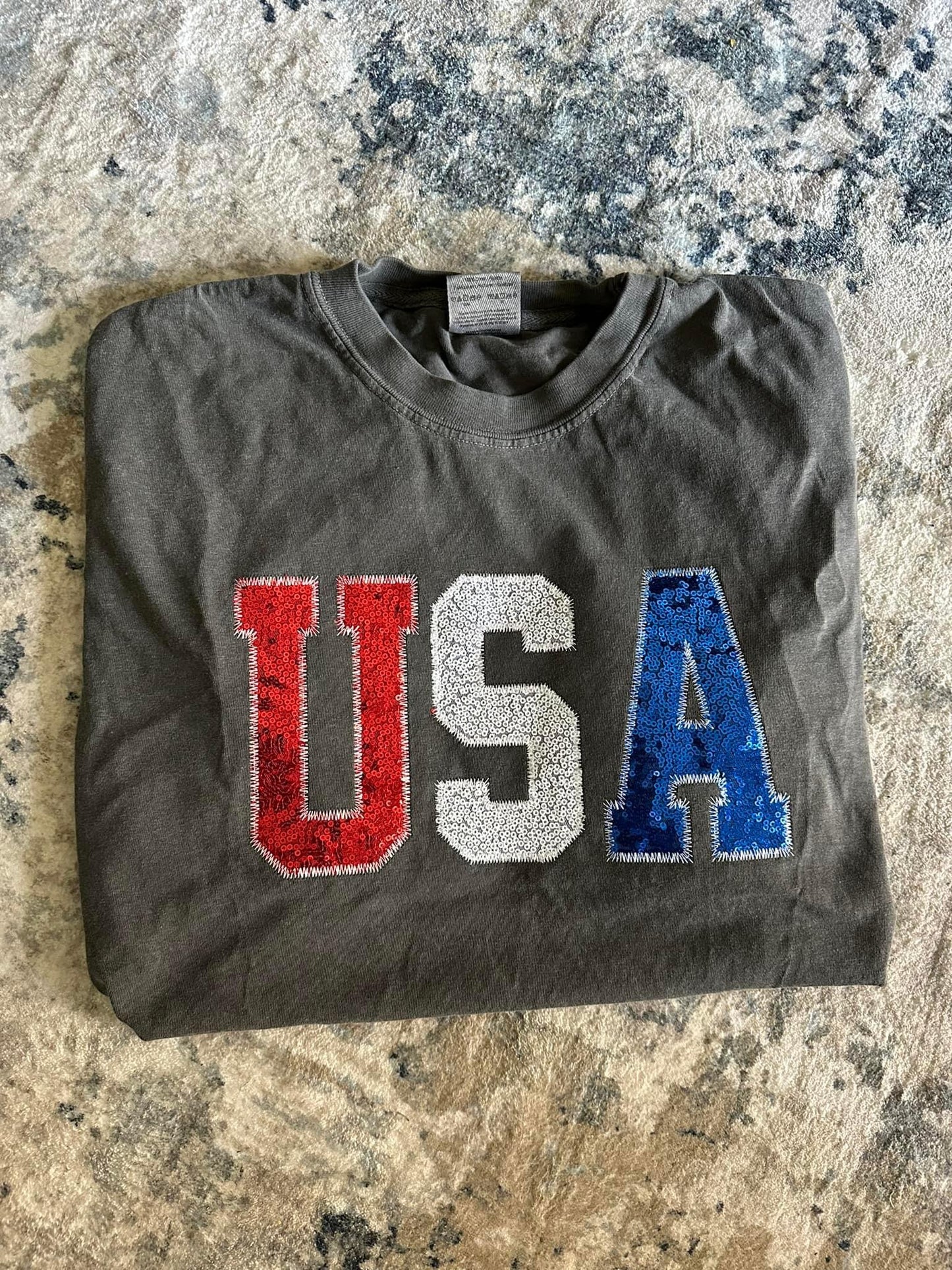 USA Embroidered Tee