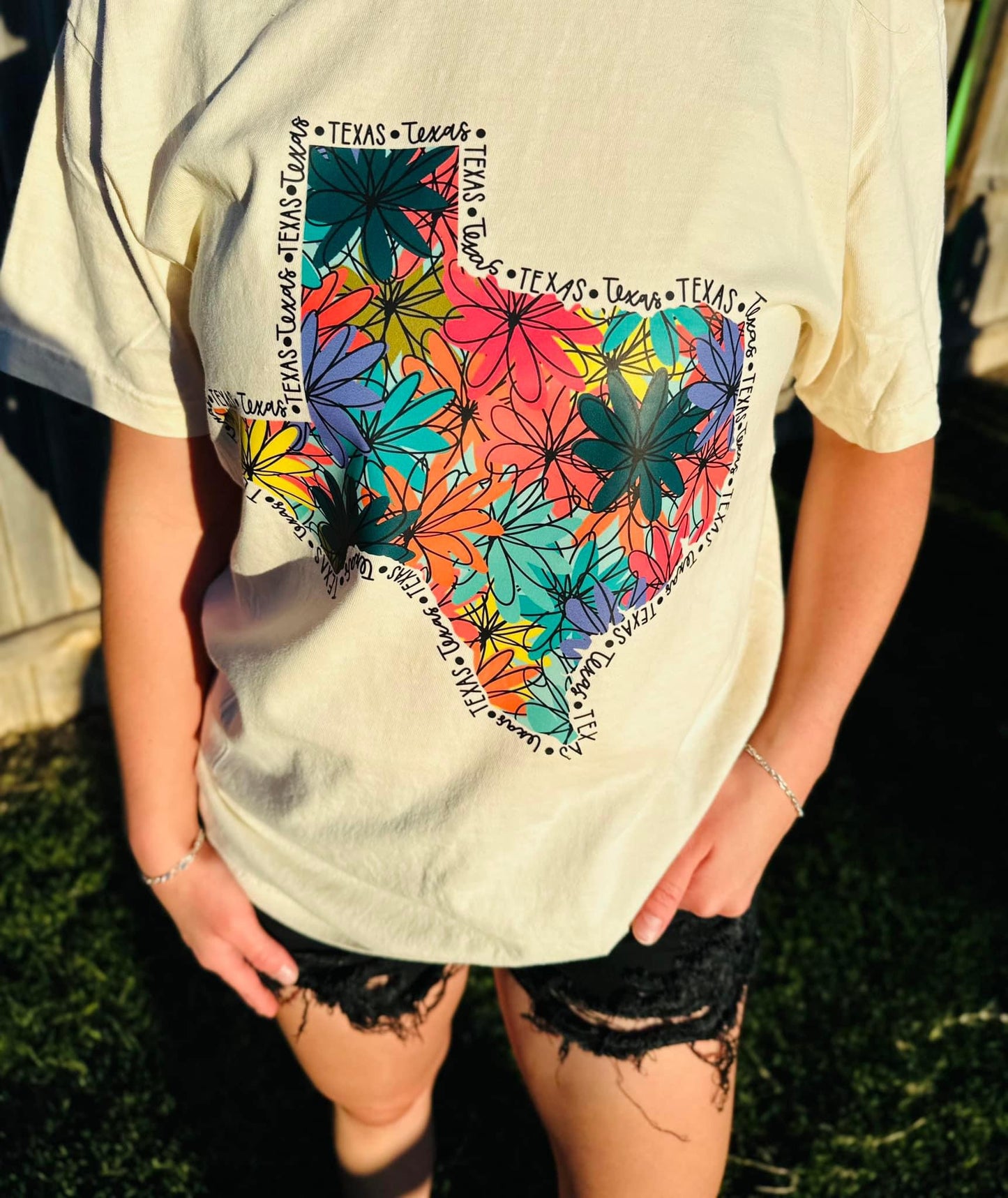 Floral Texas Tee