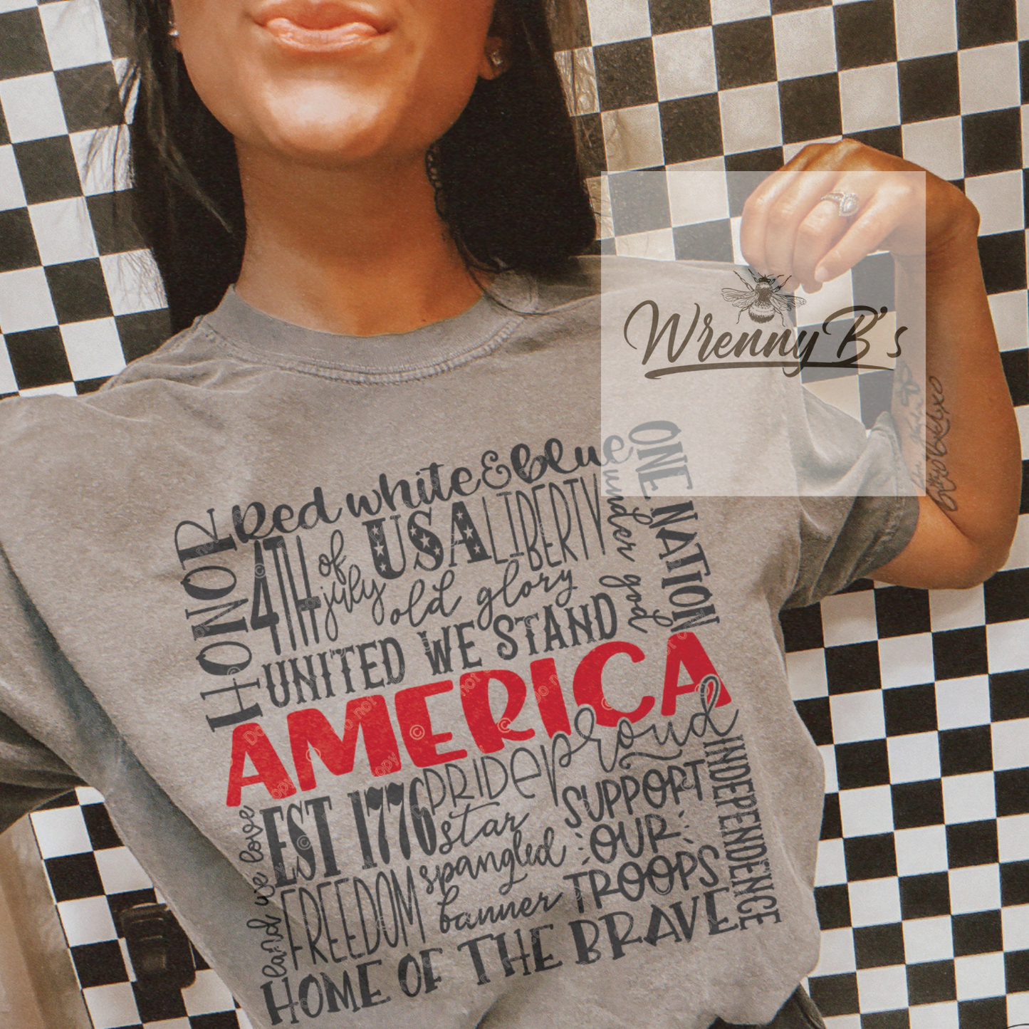 America Collage Tee